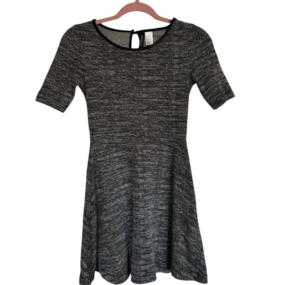 Divided Black Skater Dress Size 4